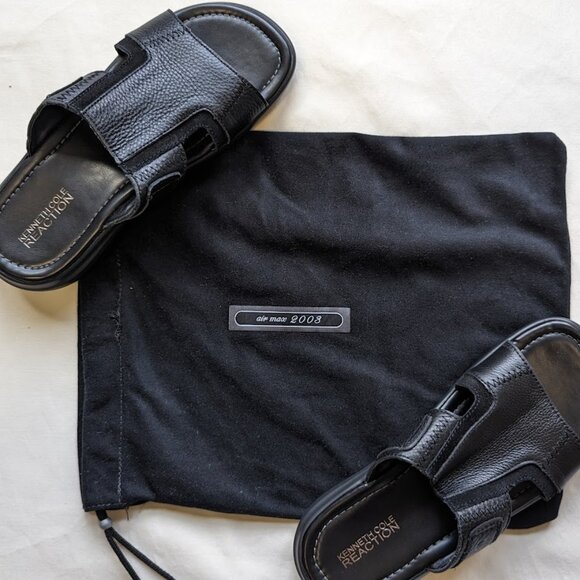 Kenneth Cole Reaction Fool Proof Upper Leather Black Mens 9M - Picture 3 of 4